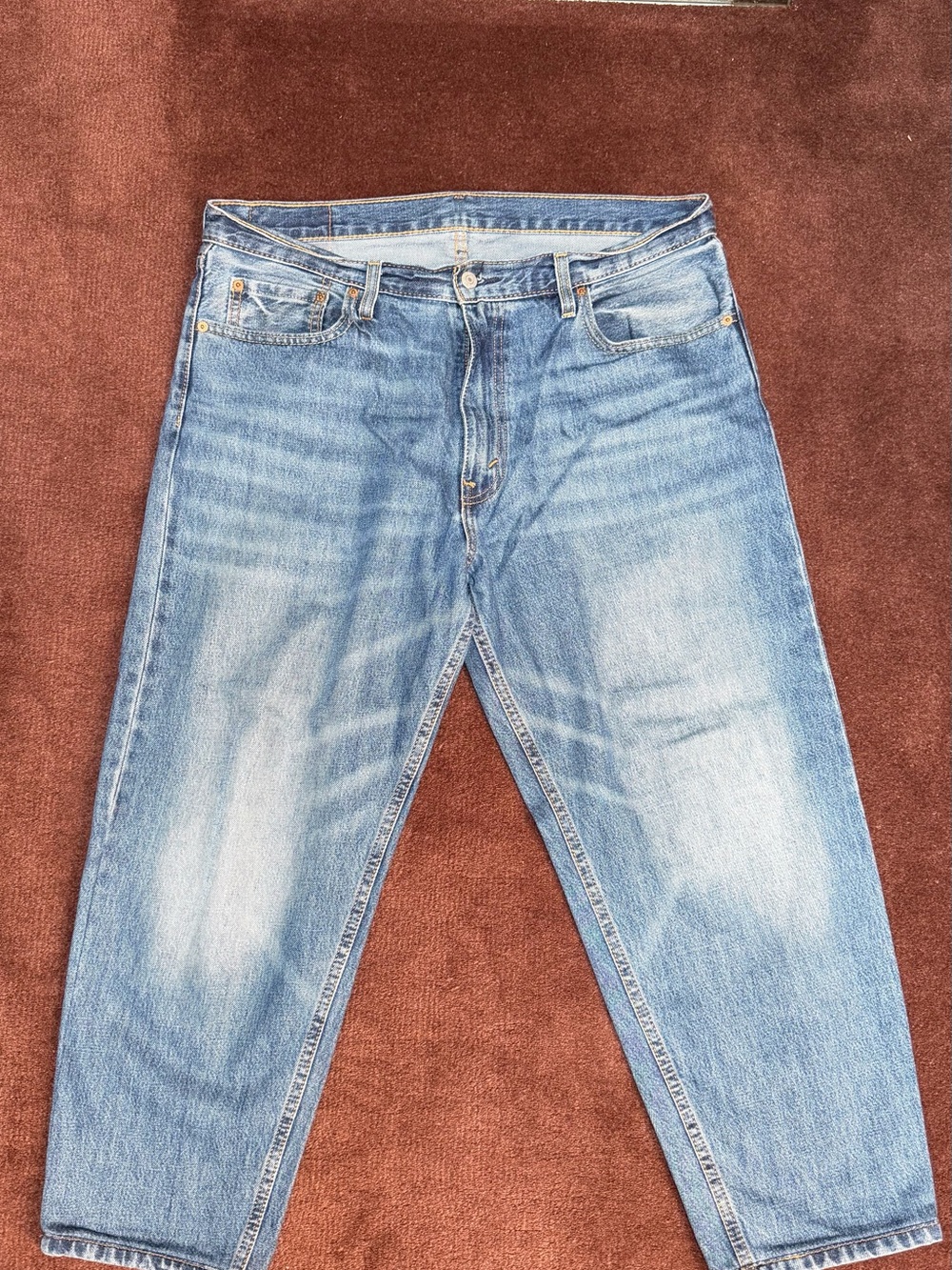 Levi’s 505 Men's Light Blue Washed Jeans 36 x 25.5